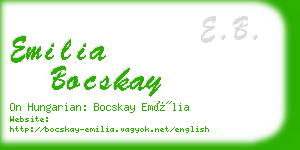 emilia bocskay business card
